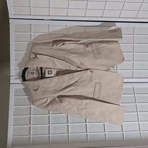 Anne Klein Women Tan Blazer Jacket Size 8 New